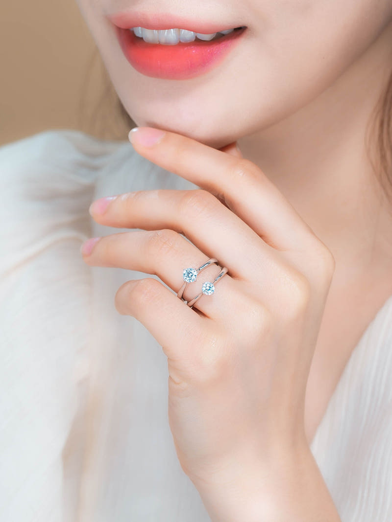 14K 베이직 5부 다이아몬드 프로포즈 반지
