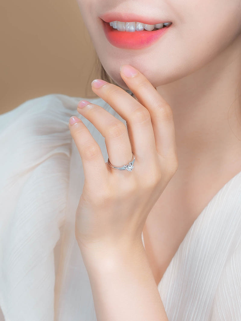 14K 클래식 3부 다이아몬드 프로포즈 반지