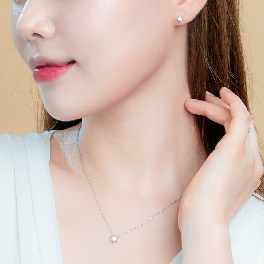 14K 메테오 시리즈 모이사나이트 프로포즈 귀걸이 (1부,2부)