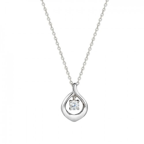 14k 물방울 1부 다이아몬드 프로포즈 목걸이