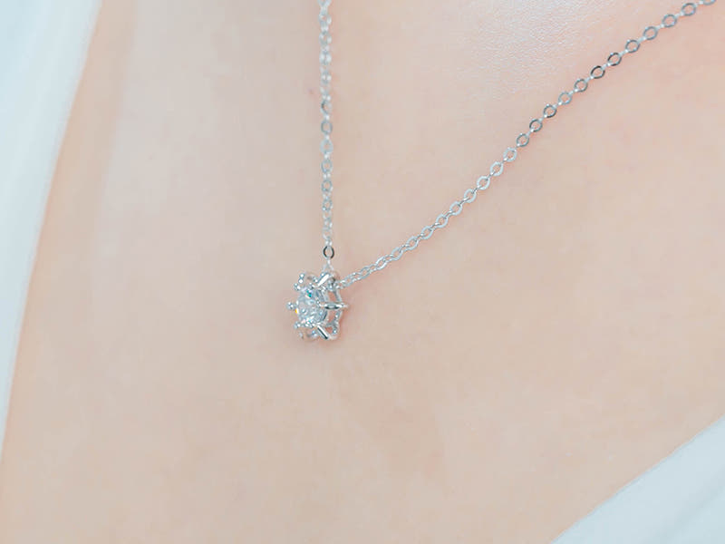 14K 메테오 시리즈 프로포즈 모이사나이트 목걸이 (1부, 2부, 3부, 5부)