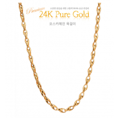 24K 순금 오스카 체인목걸이 11.25g (3돈) 18k장식별도